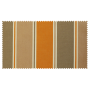 Strandkorb XXL Teak Nürnberg Streifen taupe beige orange Bullaugen