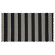 Strandkorb XXL Mahagoni Gronau Streifen schwarz silber Bullaugen (ACHTUNG: Abbildung abweichend, hier Modell XL 130)