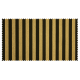 Strandkorb XL Mahagoni Bullaugen Gronau Streifen schwarz gold (ACHTUNG Abbildung abweichend, hier Modell XXL-150)