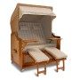 Strandkorb XXL Hannover beige braun (ACHTUNG: Abbildung abweichend, hier Modell XL-130)
