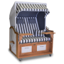 Strandkorb XL Teak Leipzig grau washed