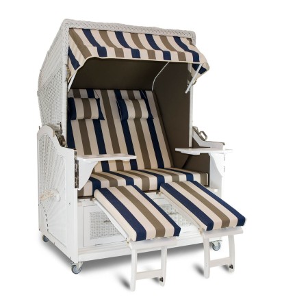 Strandkorb White Line XL Bremen taupe